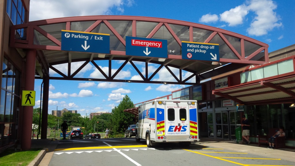 EHS vehicle at the Queen Elizabeth II Health Sciences