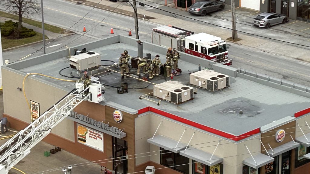 Fire damages roof at North End Burger King restaurant