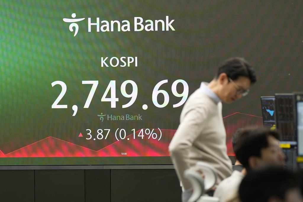 Stock market today: Asian shares are mostly higher after another set of Wall St records