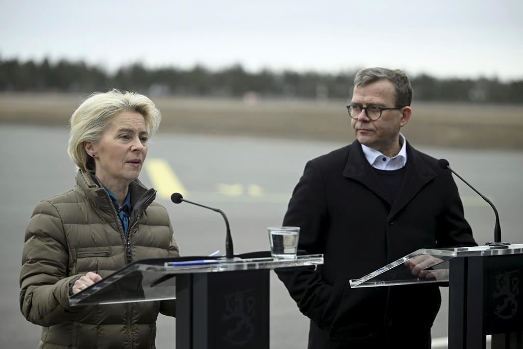 European Union official von der Leyen visits Finland-Russia border to assess security situation
