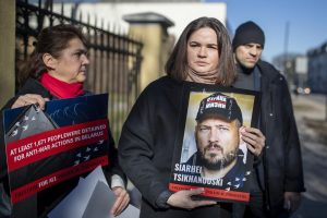 Exiled Belarus opposition leader says she hasn’t heard from her imprisoned husband for over 400 days