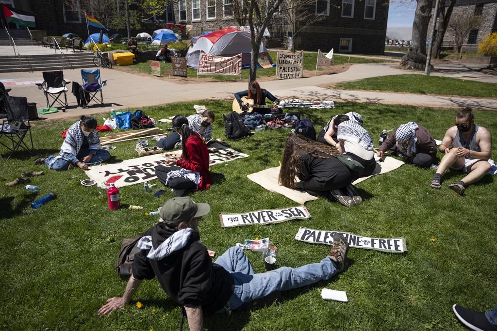 Pro-Palestinian encampment set up at Dalhousie University in Halifax
