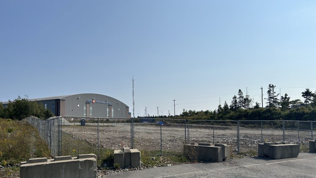 Fencing has been put up around the location of a planned pallet shelter village on Thomas Raddall Dr. in Halifax