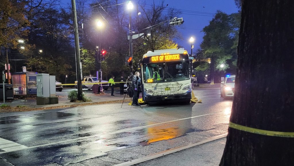 Police on scene of fatal vehicle-pedestrian collision on Spring Garden Road