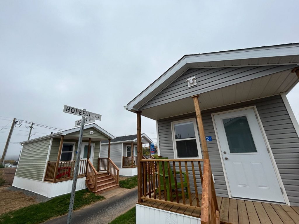 'Safe and dignified place': Fully equipped tiny homes open near Halifax for homeless