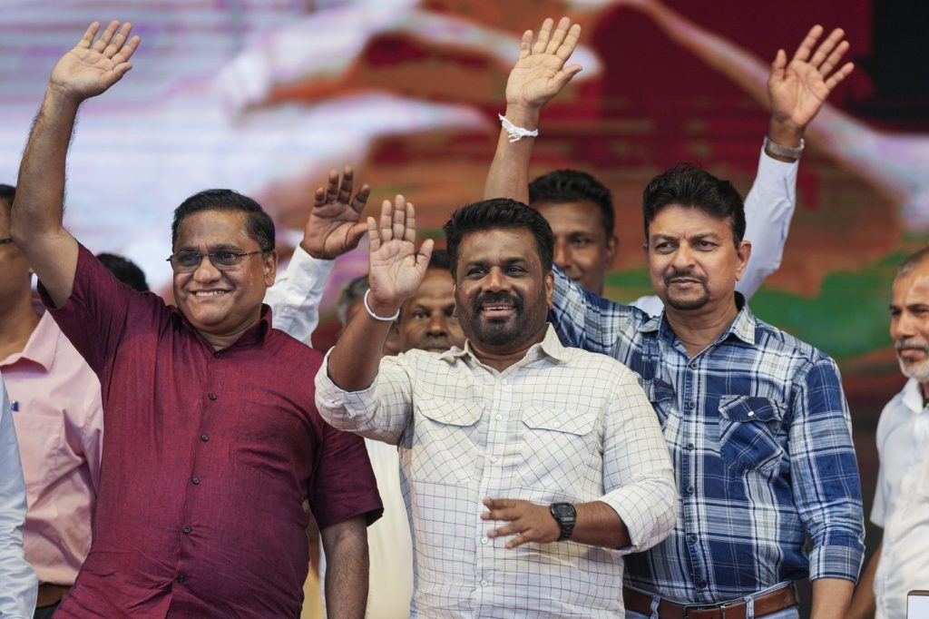 Sri Lankan president seeks party win in parliamentary election to help