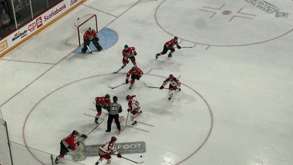 Halifax Mooseheads lose to Shawinigan 4-0 at Scotiabank Centre on Thursday November 21, 2024//Photo by Garreth MacDonald