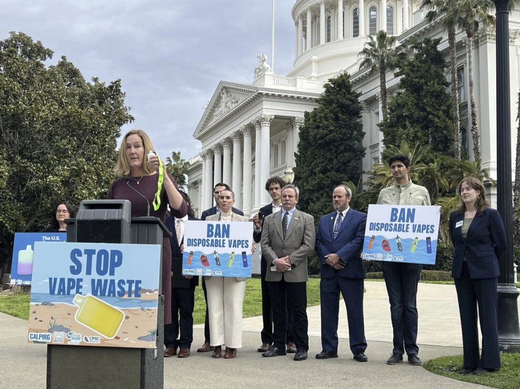 California lawmakers propose bill that would ban the sale of disposable e-cigarettes California lawmakers propose bill that would ban the sale of disposable e-cigarettes