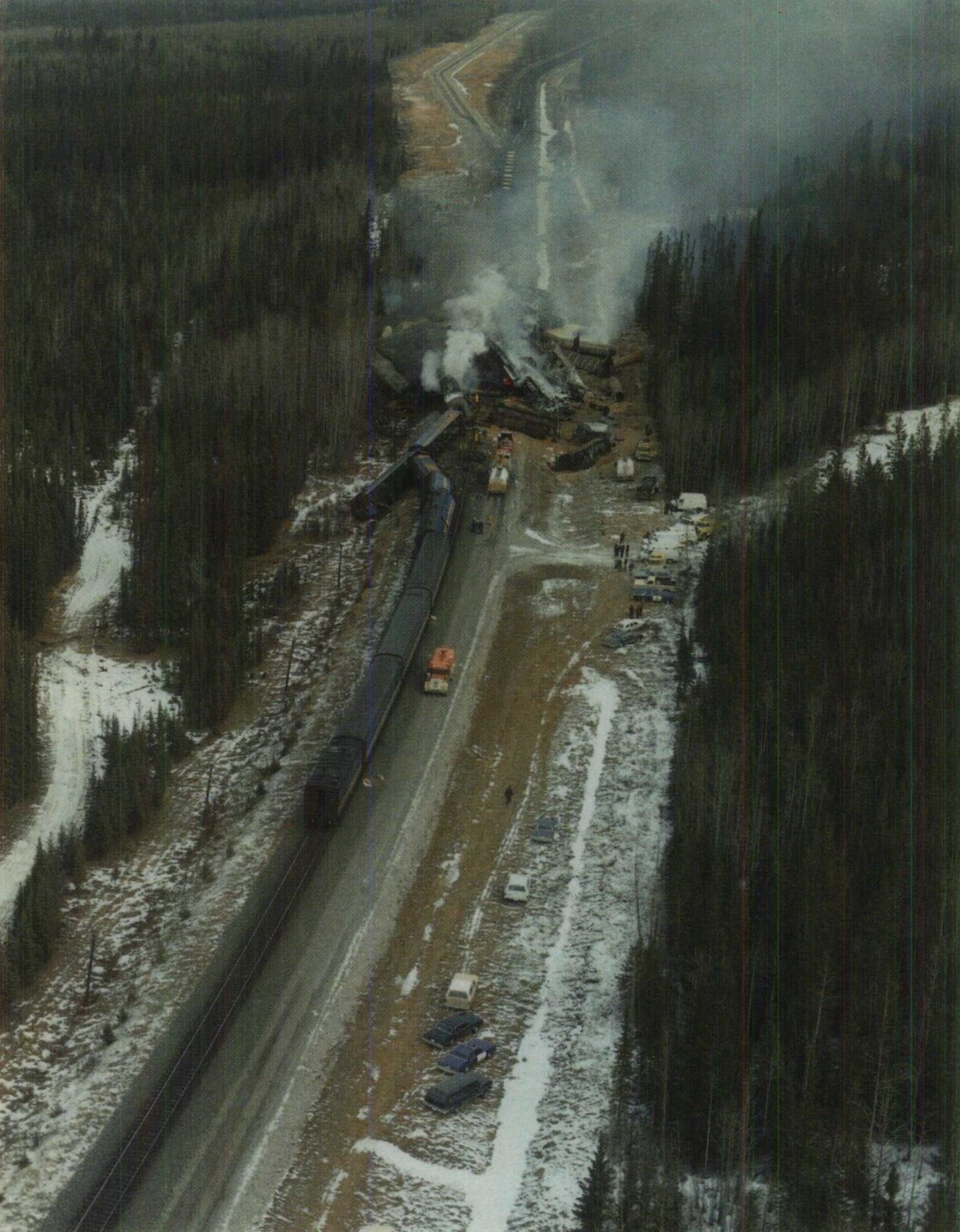 Tangled cars and billowing smoke: Remembering Hinton rail disaster