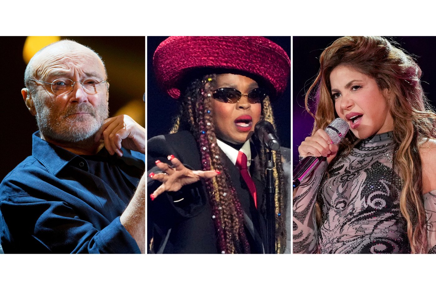 Phil Collins, Lauryn Hill, INXS, Iron Maiden, Luther Vandross and