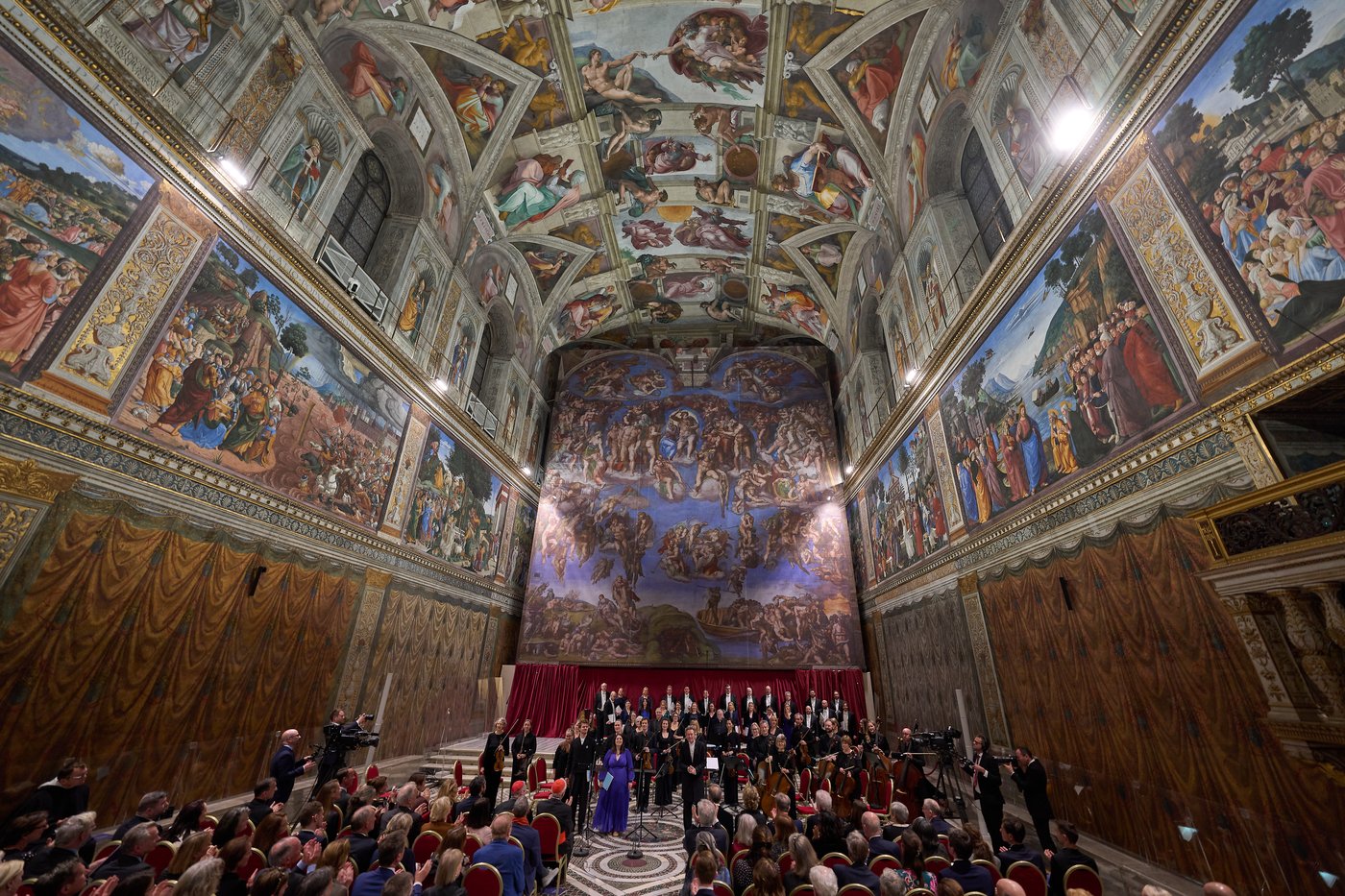 A rare look inside the Sistine Chapel for a private concert about angel encounters
