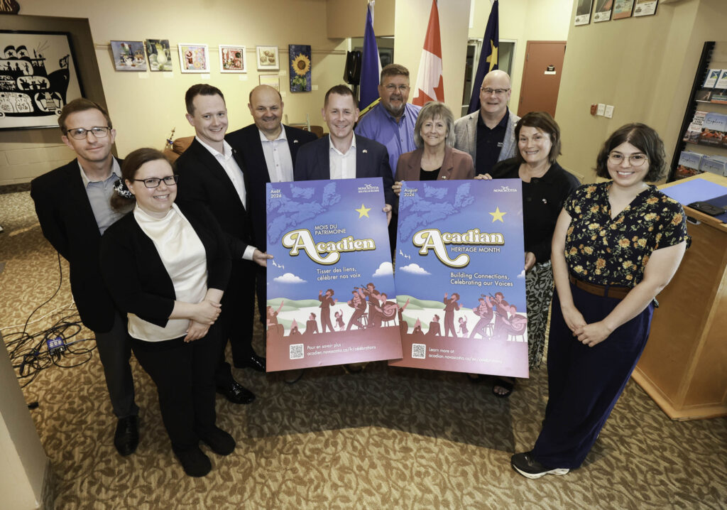 An event launching Acadian Heritage Month celebrations was held today, July 30, at the Marigold Cultural Centre in Truro (Province of Nova Scotia)