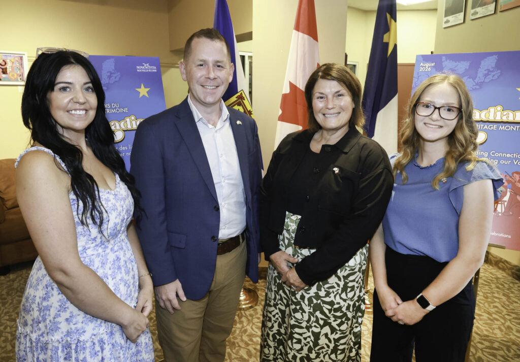 An event launching Acadian Heritage Month celebrations was held today, July 30, at the Marigold Cultural Centre in Truro (Province of Nova Scotia)